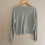 Vince Mint Green V-Neck Wool Cashmere Blend Sweater Size Medium Photo 4