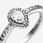 Pandora Classic Teardrop Halo Ring Photo 0