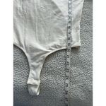 Noisy May  Long Sleeve Scoop Neck w/Lace Trim Bodysuit Ivory Size M Photo 4