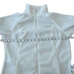 Columbia Fleece Long Sleeve Zip Up Collared Jacket Pockets Womens M White Photo 8