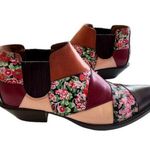 Coach Patchwork Bandit floral printed leather ankle boots booties 6.5 / 37 Photo 11