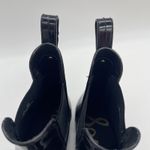 Sam Edelman Womens 6 Rain Boots Tinsley Black Patent Composition Leather Ankle Photo 11
