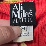 Vintage Ali Miles 90s Red Ribbed Beaded Tropical Crop Top MP Beach Vacation Size undefined Photo 5