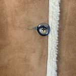 LL Bean women's large vest faux suede and Sherpa lined gorp tan camel Photo 4