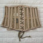 Orchard Corset Size 28 100% Cotton Mesh Corset Tan Photo 1