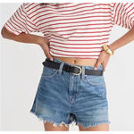 J.Crew Blue Relaxed Frayed Hem Jean Shorts Women's Size 25 Photo 1