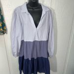 Simply Southern   Women’s Colorblock Long Sleeve Dress Size Large NWT Photo 2