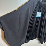 Ming Wang  Pleated Poncho Shimmer‎ Woven Photo 3