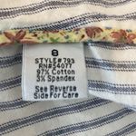 CAbi  Women’s Striped Blazer Career Spring With Bell Sleeves Size 8 Style # 793 Photo 5