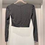 ZARA  Olive Long Sleeve Crop Top Size M Trendy Edgy Chic Photo 6