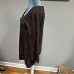 J.Jill Brown Cream Merino Wool Alpaca Blend Long Sleeve Sweater Small Top Knit Photo 2