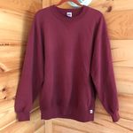 Russell AMAZING VINTAGE RED MAROON BURGUNDY BASIC BLANK  ATHLETIC PULLOVER SWEATSHIRT TOP Photo 0