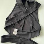 TFNC Black Cropped Cutout Top -size Small Photo 5