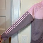 Adidas | Essentials Colorblock Tricot Full Zip Track Jacket Purple/Pink Sz Small Photo 5