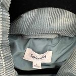 Splendid Milla Corduroy Full Zip Puffer in Washed Blue Size Large $228 Photo 7
