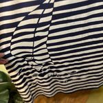 Lilly Pulitzer Emmett Maxi Dress Sailboat Navy Stripe Strapless Size M Photo 3