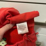 Farm Rio Anthropologie  Red Cutout Tank Top CROPPED Photo 3