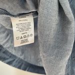 Loft  Womens Chambray Peasant Shirt Blue Pullover Blouse Top M Petite Minimalist Photo 4