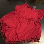 Mulumia Red Sleeveless Romper with Tassels NWT Size 3X Photo 3
