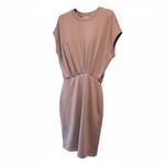 Spanx AirEssentials Faux Tuck Gathered Waist Dress Taupe Size Large NWT Photo 5