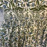 Saylor stunning layered smocked metallic shimmer plunge cottagecore dress medium Photo 11