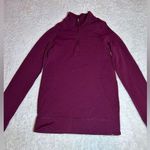 Lululemon Burgundy Quarter Zip Sweater Size 4 Photo 0