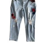 Lane Bryant Mid Rise Boyfriend Fit Distressed Jeans Size 22 Photo 3