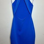 A.L.C. Women's Size L Blue Cross Back Sleeveless Midi Dress EUC Photo 1