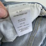 joe's jeans  Womens 27‎ Blue High Rise Straight Crop Distressed Ripped Denim Pants Photo 4
