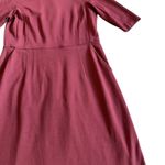 LK Bennett  Liya Dress Cabernet Red Sheath Fitted 3/4 Sleeves Size 4 Women's Photo 5