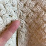 Vintage Poncho Cape Sweater XS S Fringe Open Knit Button Up May Knitting Co Photo 8