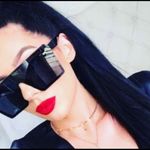 Silver metallic rectangular shield shades Gray Photo 8