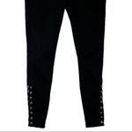 Good American Good Waist Split Hem Jeans Black Women’s Size 26 Grommet Detail Photo 2