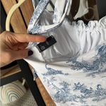 Cider  Toile Print one piece swimsuit halter bow ruched de jouy grandmillenial Photo 7