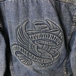 Harley Davidson Vintage Eagle Denim Jacket Motorcycles Adult Blue Medium Biker Photo 15