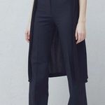 Mango  Navy Suit Pants with Red Stitching Photo 2