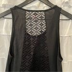Xhilaration  Black Scoop Neck Tank w/ Lace Back - Size Small Photo 5
