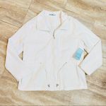 Hillard & Hanson  Vintage Y2k White Collared Zip Up Jacket With Drawstrings Photo 0
