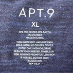 Apt. 9  Women’s Navy Blue Graphic Tank Top Sz XL Photo 3