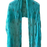Mint/ Gold Muslim Islamic Boho Festival Scarf Shawl Wrap Oversized One Size Green Photo 0
