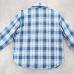 Teddi Blue Plaid Flannel Western Long Sleeve Button Up VTG College Petite Small Photo 7