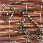 Coldwater Creek  Red and Brown Multi-Strand Seed Bead Necklace Photo 2