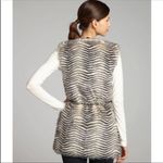 Betsey Johnson  Faux Fur Vest Black & White Fuzzy Outerwear XS Photo 1