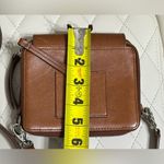 Fossil  Crossbody Convertible Belt Bag Square Wallet - Leather Silver Hardware Photo 4