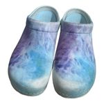 Dansko Kane Tie Dye Molded Slip-On Clogs Size 6.5-7 Blue Purple Comfort Shoes Photo 1