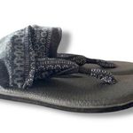 Sanuk  Yoga Sling 2 Print Sandal Black White Boho Aztec Women's Size US 8 Comfort Photo 0