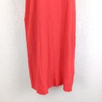 Madewell  Red Lace Up V-neck Flutter Sleeves Shift Dress Size M Photo 4