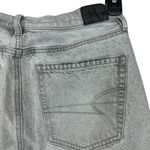 American Eagle SZ 4 ‘90s Straight Jeans Distresed Rip Mid-Rise Zip-Fly Gray Wash Photo 7