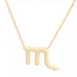 🆕Scorpio Zodiac Astrology Pendant Necklace Gold Photo 1