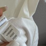 Athleta  Designed in SF White Rounded Neck Tee T-Shirt Top Small Photo 3